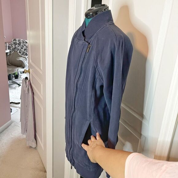 Lululemon Back To It Asymmetrical Full Zip Pocket Wrap Fleece Sweatshirt Jacket - Picture 8 of 11